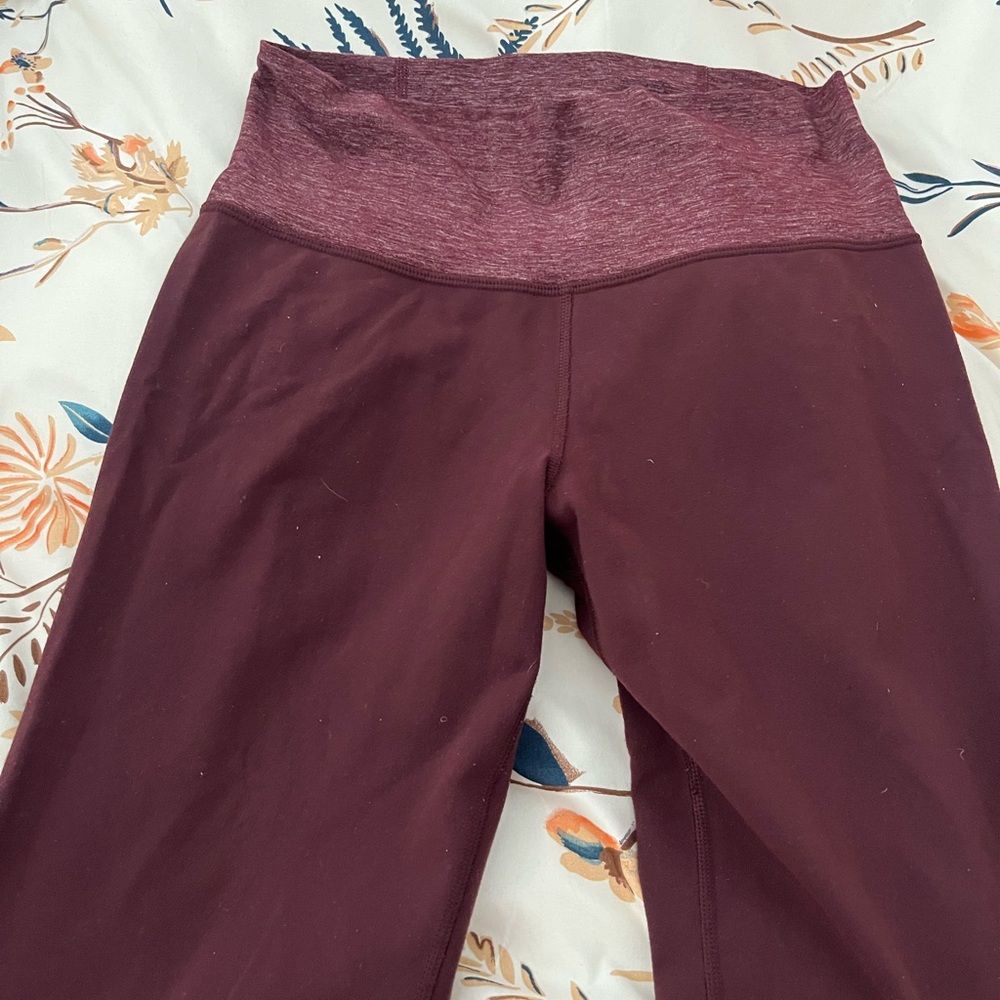Lululemon Athletica Burgundy Leggings